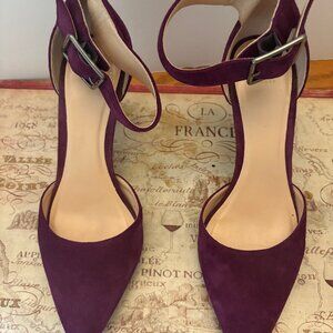 Cole Haan Plum Ankle Strap Heels